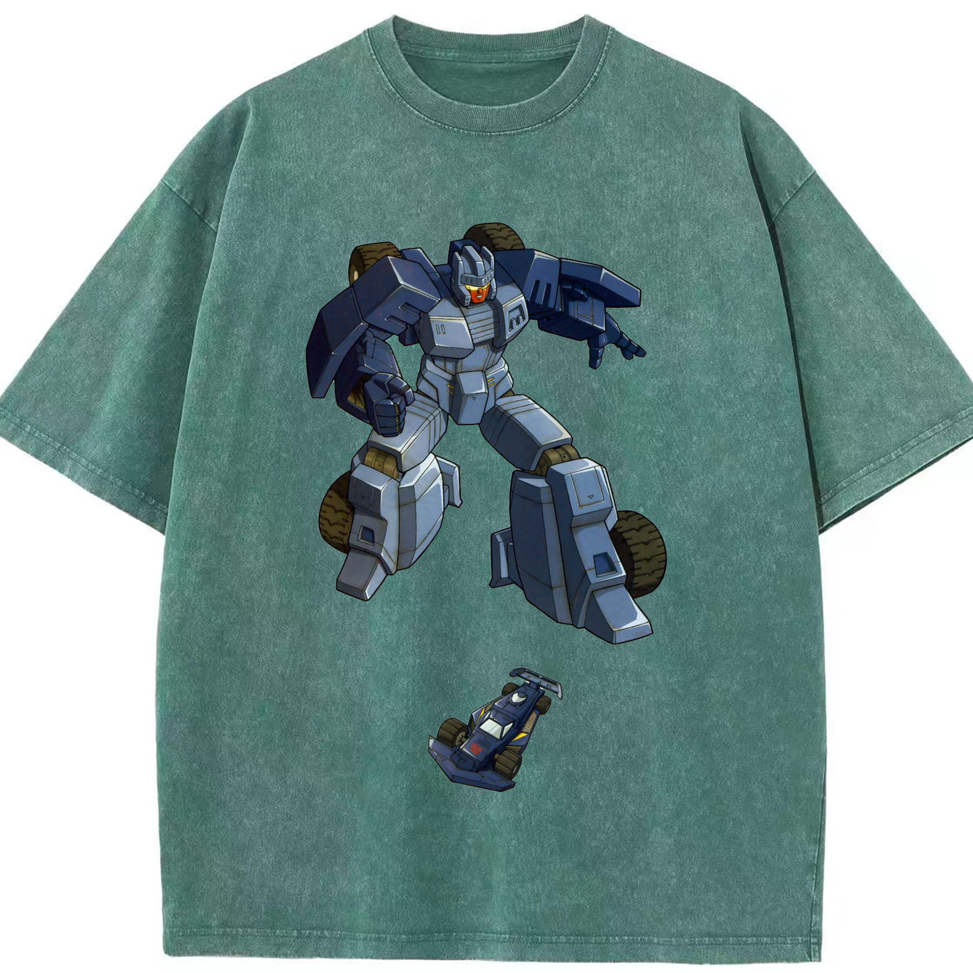 （画像用）  綿100% ヴィンテージ風 半袖Tシャツ（フロントプリント）